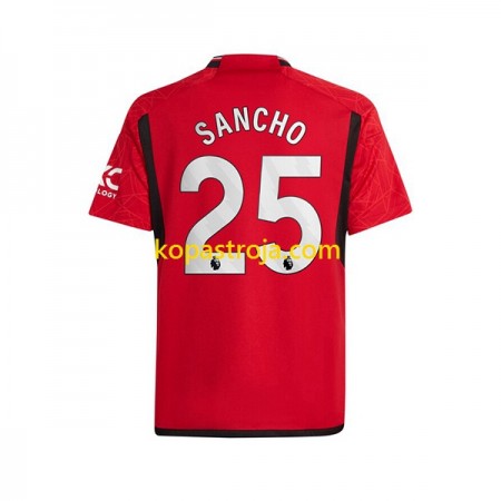 Billiga Fotbollströjor Manchester United Sancho 25 Hemma tröja 2023/24 Kortärmad